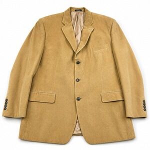 Calvin Klein Mens 46 Beige Corduroy Sport Coat Blazer